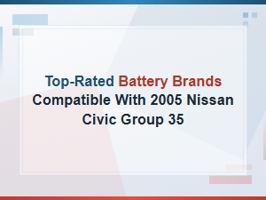 Top-Rated Battery Brands Compatible with 2005 Nissan Civic Group 35.